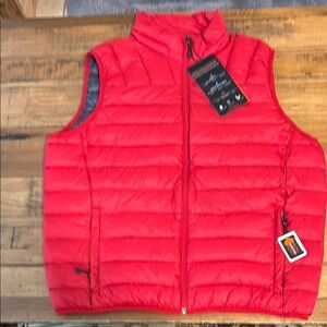 Hawke & Co Red Quilted Down Puffer Vest size Large